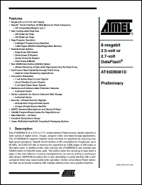 Click here to download AT45DB081D-SSU Datasheet