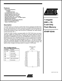 Click here to download AT49F1024A-45VC Datasheet