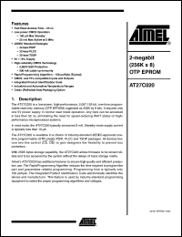 Click here to download AT27C020-90PU Datasheet