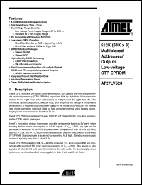 Click here to download AT27LV520-70 Datasheet