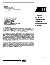 Click here to download AT28C040-20TI Datasheet