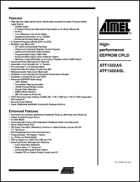 Click here to download ATF1502ASL Datasheet