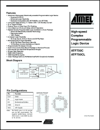 Click here to download ATF750CL-15PU Datasheet