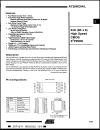 Click here to download AT28HC64E90LM/883 Datasheet