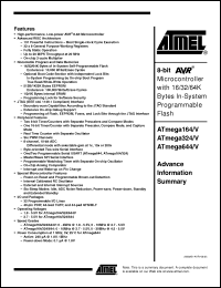 Click here to download ATMEGA164-20AU Datasheet