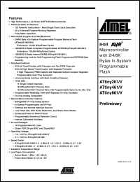 Click here to download ATTINY261V-10SU Datasheet