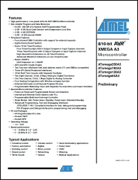 Click here to download ATxmega192A3-MH Datasheet