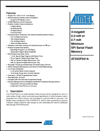 Click here to download AT25DF041A-SSHF-T Datasheet