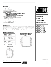 Click here to download AT49F001AT Datasheet