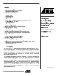 Click here to download AT25DF041A_07 Datasheet