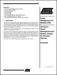 Click here to download AT73C214J Datasheet