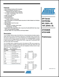 Click here to download AT25160B-PU Datasheet