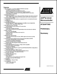 Click here to download AT32AP7002-CTUR Datasheet