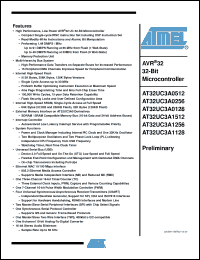 Click here to download AT32UC3A0512-ALTR Datasheet