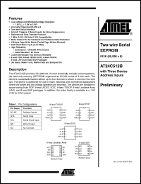 Click here to download AT24C512BC1-10CU-1.8 Datasheet