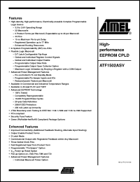 Click here to download ATF1502ASV_06 Datasheet