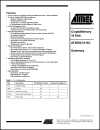 Click here to download AT88SC1616C_07 Datasheet