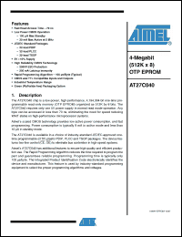 Click here to download AT27C040_07 Datasheet