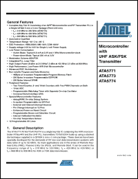 Click here to download ATA5773-PXQW Datasheet