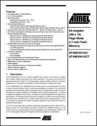 Click here to download AT49BV6416CT-70CI Datasheet