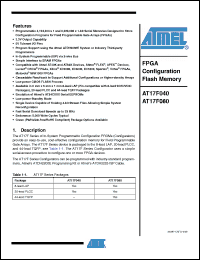 Click here to download AT17F040_08 Datasheet