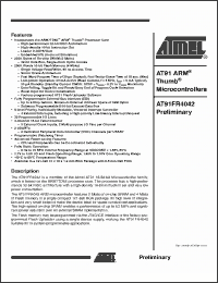 Click here to download AT91FR40162_02 Datasheet