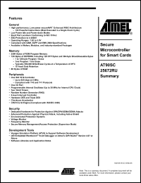 Click here to download AT90SC25672RU Datasheet