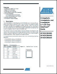 Click here to download AT45DCB008D_08 Datasheet