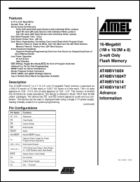 Click here to download AT49BV1614-90CI Datasheet