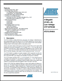 Click here to download AT27LV040A_07 Datasheet