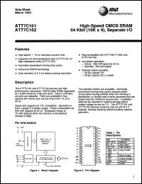 Click here to download ATT7C161P20 Datasheet