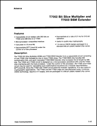 Click here to download T7003 Datasheet