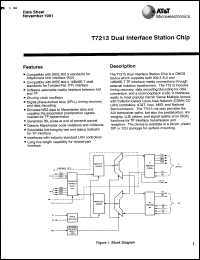 Click here to download T7213EC Datasheet
