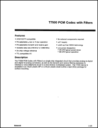 Click here to download T7500EC Datasheet