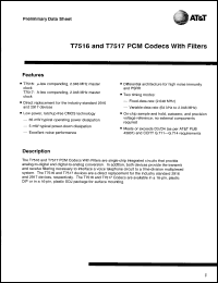 Click here to download T7516EE Datasheet