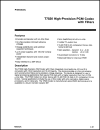 Click here to download T7520CC Datasheet