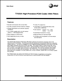 Click here to download T7522CC Datasheet