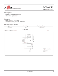Click here to download BC846UF Datasheet