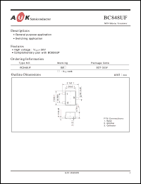Click here to download BC848UF Datasheet