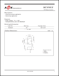 Click here to download BC858UF Datasheet