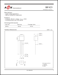 Click here to download BF423 Datasheet