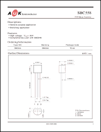 Click here to download SBC558 Datasheet