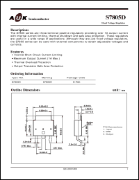 Click here to download S7805D Datasheet