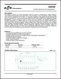 Click here to download S6520 Datasheet