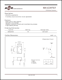 Click here to download SRA2207EF Datasheet