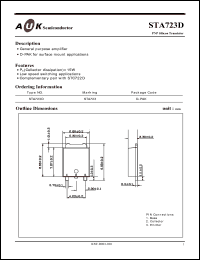 Click here to download STA723D Datasheet