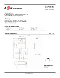 Click here to download SDB540 Datasheet