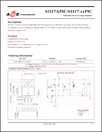 Click here to download S1117-XXPIC Datasheet