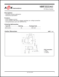 Click here to download SBT2222AU_1 Datasheet