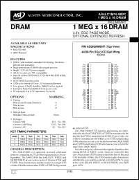 Click here to download AS4LC1M16883 Datasheet